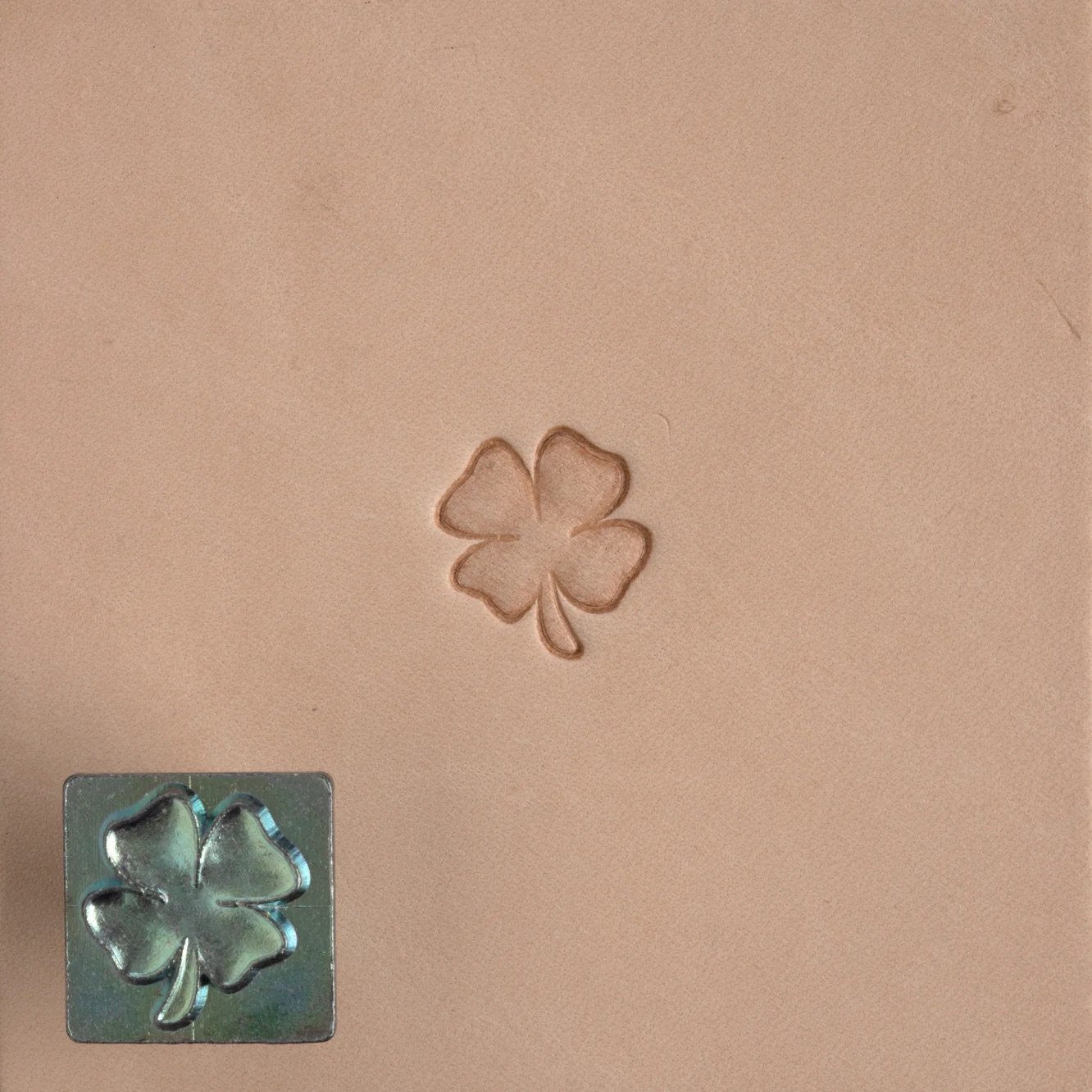 Custom BDSM Paddle - Four leaf clover stamp